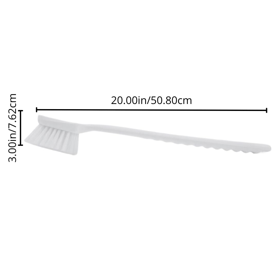 SPARTA 40501EC14 Plastic Large Scrub Brush, Kitchen Brush, Utility Brush With Long Handle For Cleaning, 20 Inches, Blue, (Pack of 6)