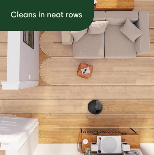 iRobot Roomba 104 2in1 Vacuum & Mop Robot - Self-Empties for 75 Days, Intense Power-Lifting Suction, Vacuums All Floors, Ideal for Pet Hair, LiDAR Smart Navigation Mapping, Mops Hard Floors