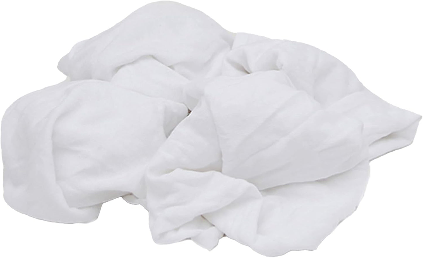 Premium White T-Shirt Cleaning Rags (10 lbs. Bag) – White Cotton Rags for Cleaning, Staining, Painting, Oil, Grease & Dust Removal – Shop Rags Bulk for Multipurpose use
