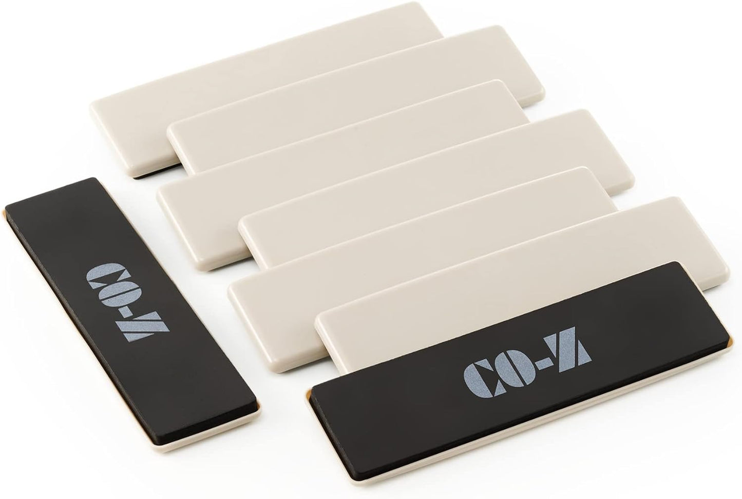 CO-Z Large Furniture Sliders - 8 Pack, 2 1/2" x 9" Rectangle Reusable Furniture Sliders for Carpet, Heavy-Duty Furniture Gliders Movers for Hardwood Floors, Plastic Moving Pads for Heavy Furniture