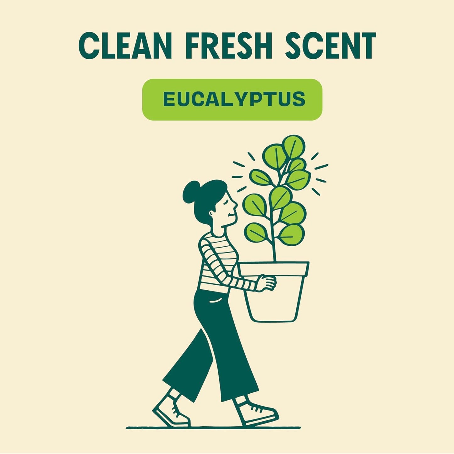 Aunt Fannie's Ultra Concentrated Floor Cleaner Vinegar Wash, Multi-Surface Solution For Mopping, Makes 16 Gallons, Eucalyptus Scent, 32 oz. (Pack of 1)