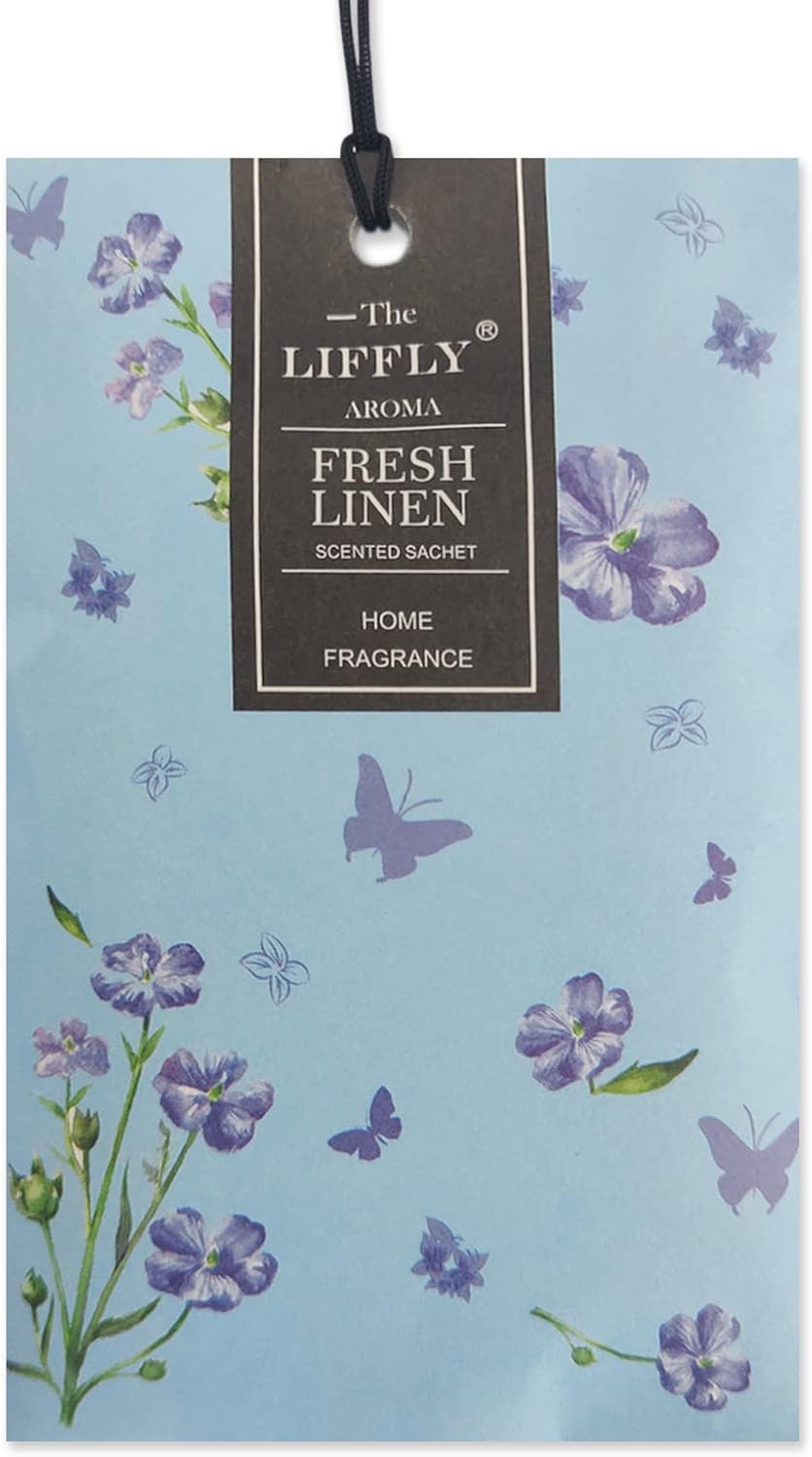 14 PCS Fresh Linen Scented Sachets Bags for Drawers and Closets Long-Lasting Gift Box