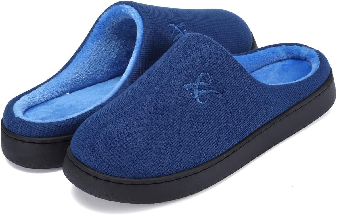 Memory Foam Slippers for Women's and Men's Casual House Shoes