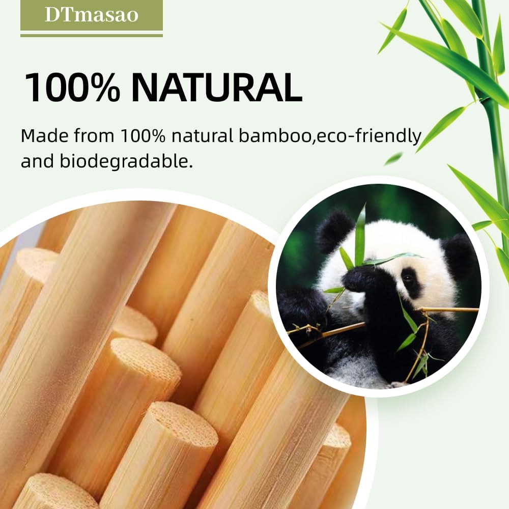 1/2 x 6 Inch 100 PCS Dowel Rods Wood Sticks Wooden Dowel Rods - Unfinished Bamboo Sticks - for Crafts and DIYers