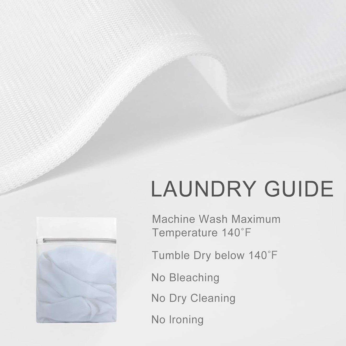 Muchfun 3Pcs Durable Fine Mesh Laundry Bags for Delicates 16 x 20 Inches (3, Large)