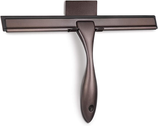 Hiware All-Purpose Shower Squeegee for Shower Doors, Bathroom, Window and Car Glass - Bronze, Stainless Steel, 10 Inches