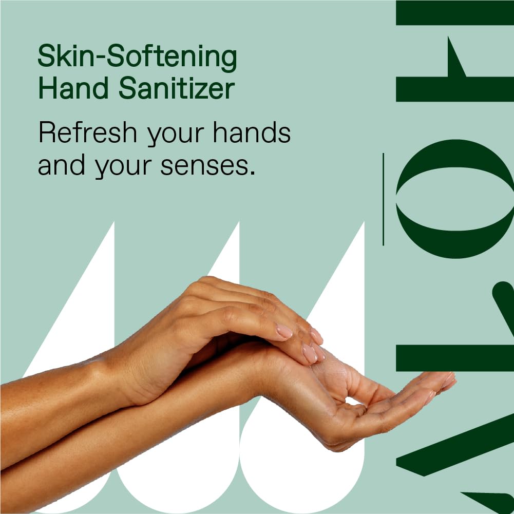 ALŌH Sanitizing Hand Gel 2-pack | Peppermint Eucalyptus + Aloe | 70% Alcohol Hydrating Hand Sanitizer Gel with Essential Oil, for Kids & Adults | 8oz Bottle (Set of 2)
