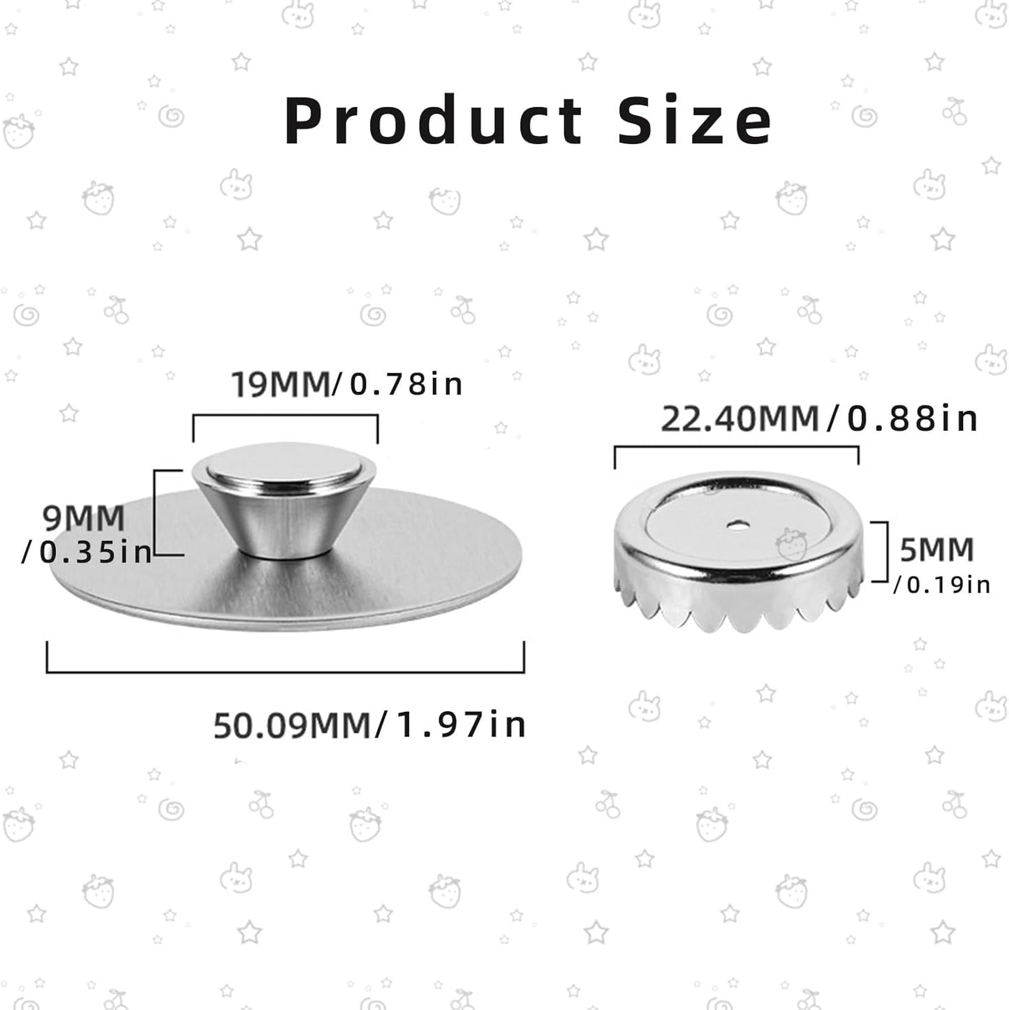 Magnetic Soap Holder, Stainless Steel Wall Mount Waterproof Bathroom Organizer for Showers/Sinks (Soap Holder-3M)