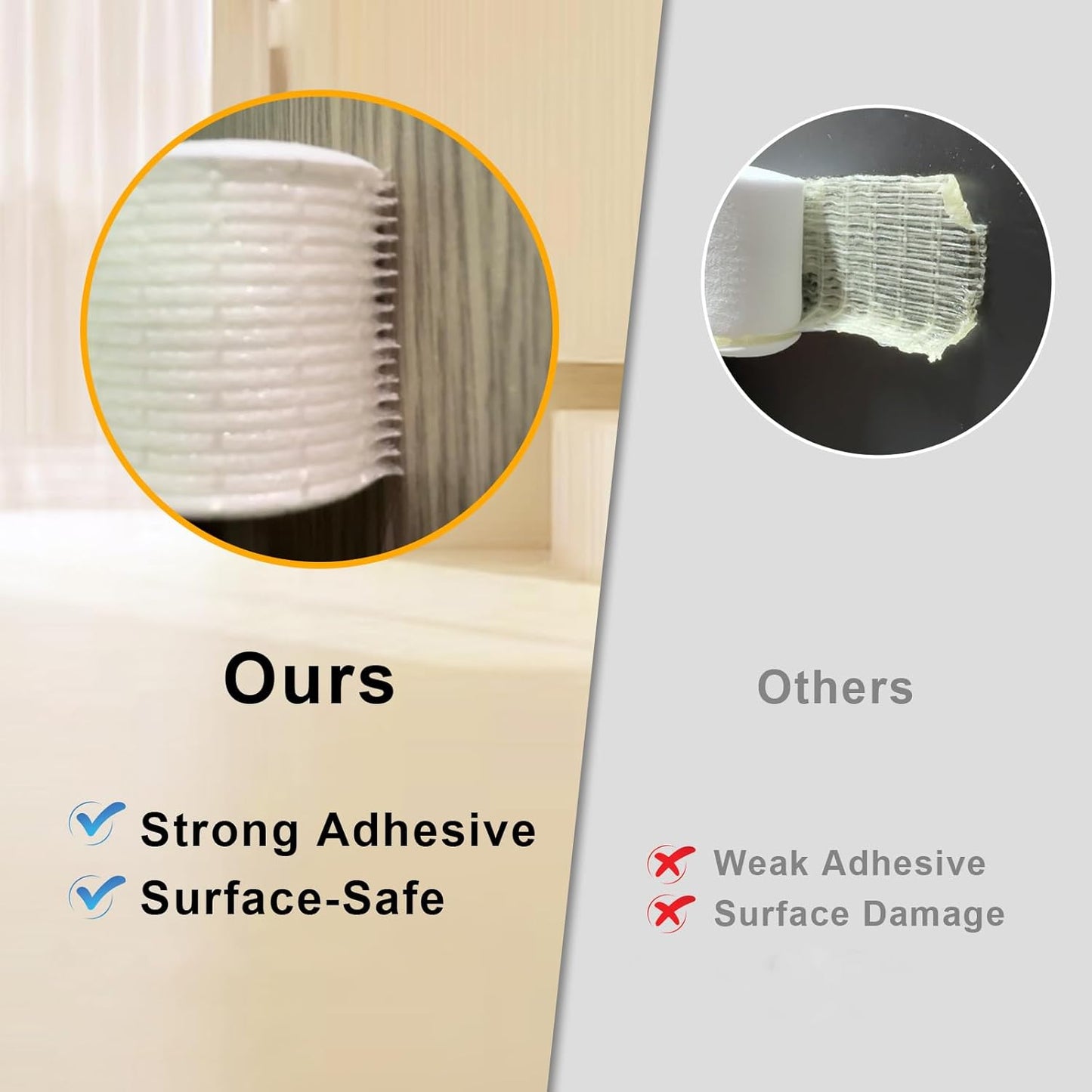 Strong Adhesive Weather Stripping for Doors and Windows, High Density Door Seal, SoundProof Weatherproof Foam Insulation Tape, Windproof, Anti-Scratch Weatherstrip (3/4 in x 1/2 in x 13Ft)