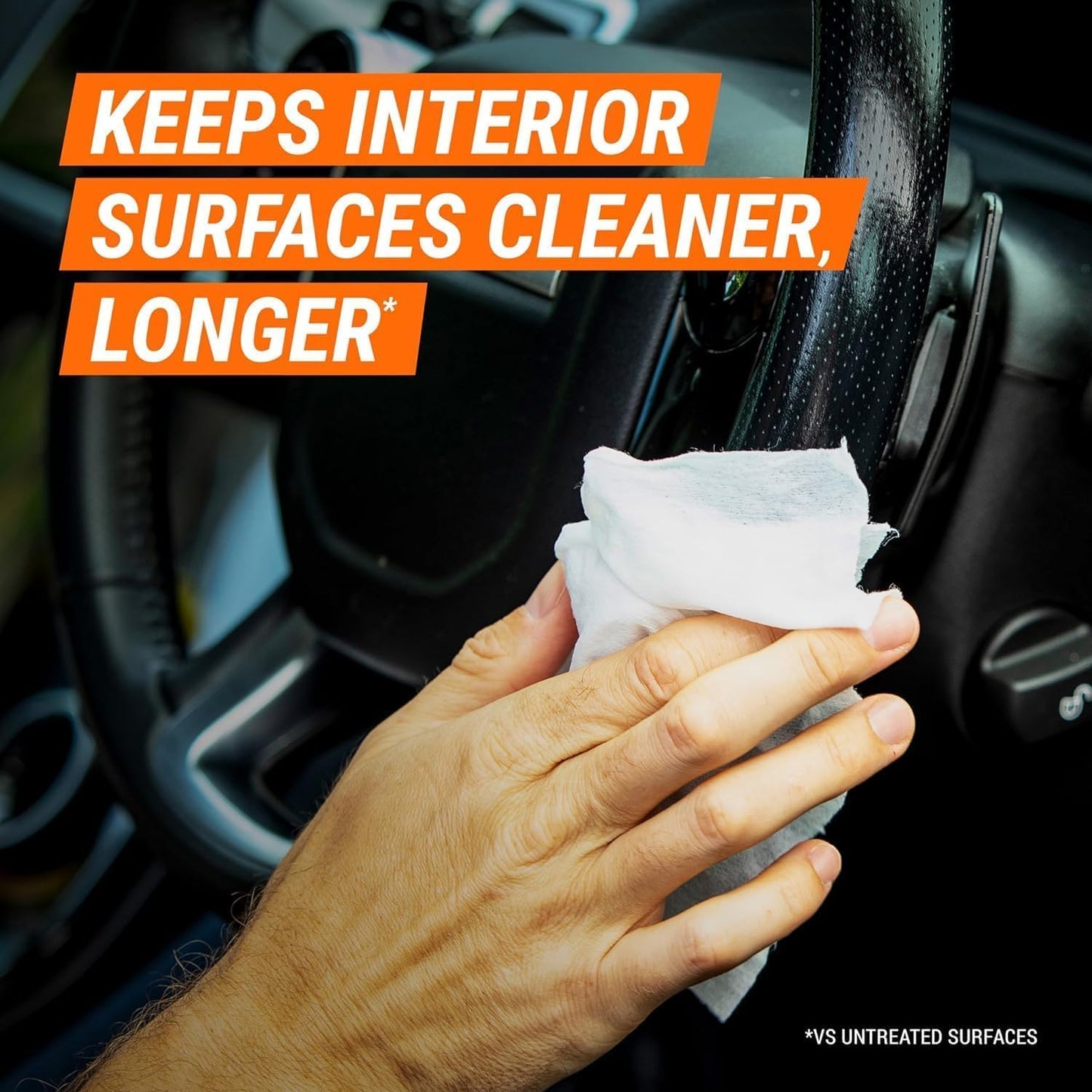 Armor All Ultra Shield + Ceramic Cleaning Wipes by Armor All, Car Interior Cleaner Wipes with Stain-Repelling Technology, 90 Count