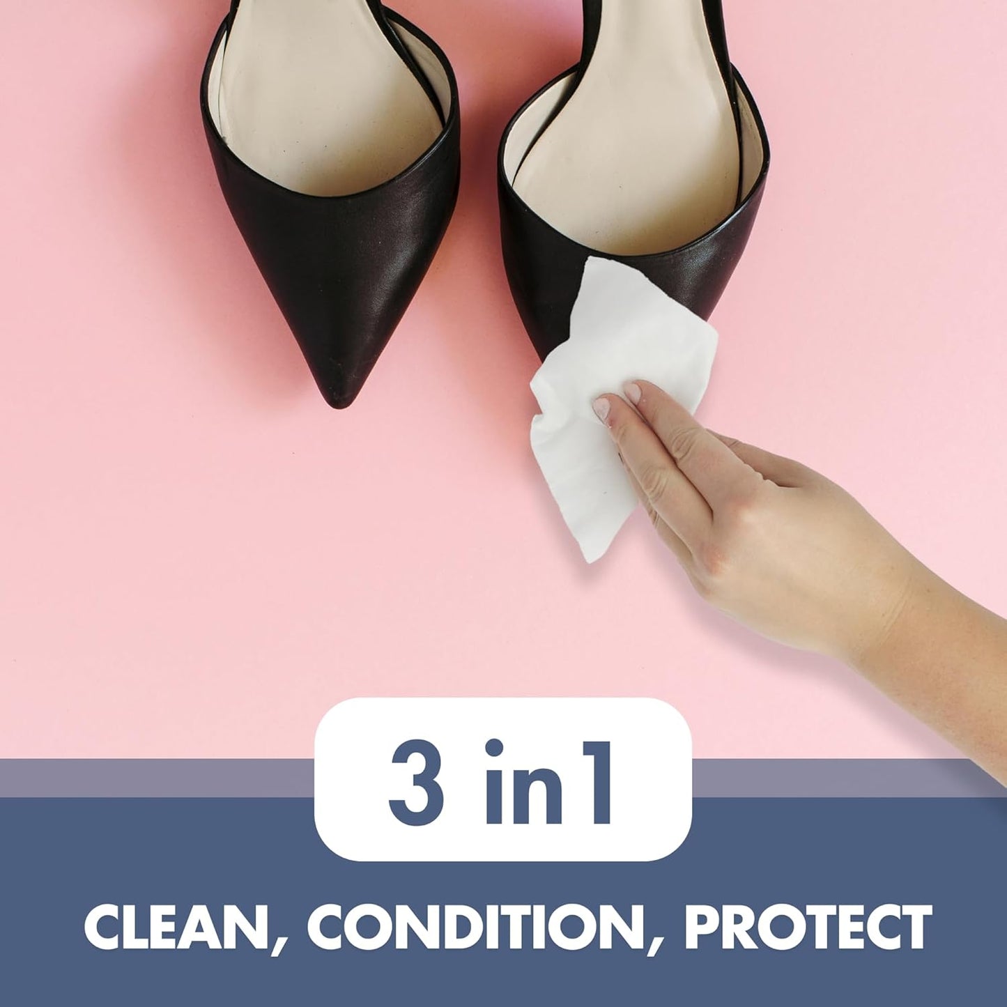 Swanky Shoe Cleaner Wipes - Leather and Sneaker Cleaner, Removes Dirt, Grime and Stains, Quick & Easy Shoe Sole and Boot Cleaning Wipes, Essential Shoe Cleaning Supplies - Canister, 400 Count