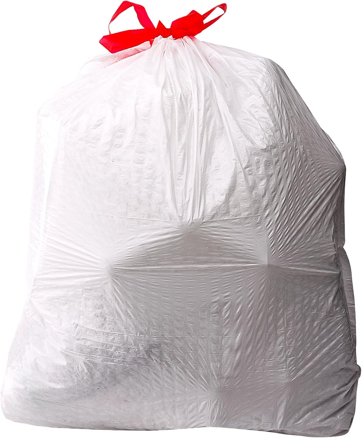 Amazon Basics 13 Gallon Flextra Strength Tall Kitchen Drawstring Trash Bags, Tear Resistant, Clean Fresh Scent, 10% Recycled Content, 50 Count