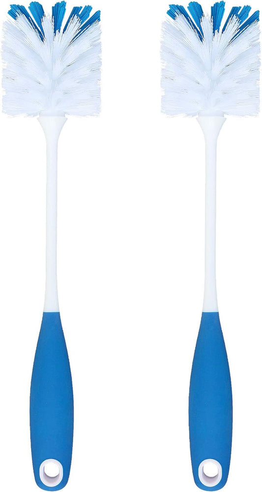 PHYEX 2 Pack Long Handle Bottle Scrubbing Brushes, Water Bottle Cleaner for Washing Glasswares, Wine Decanter, Hydro Flask Tumbler, Sinks, Food Jars