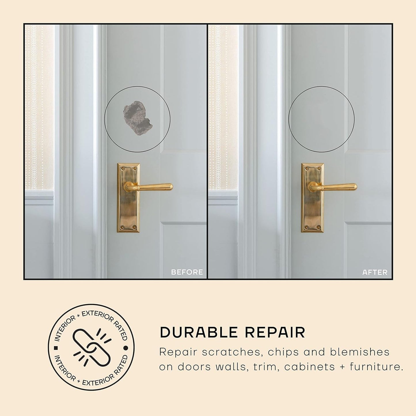 soto Beige Paint Touch Up, Multi-Surface, Matte Finish (No. 13 Smoked Salt) — 10 Milliliters of Scratch Repair for Furniture, Walls, Cabinets, Trim, Doors, Indoor/Outdoor