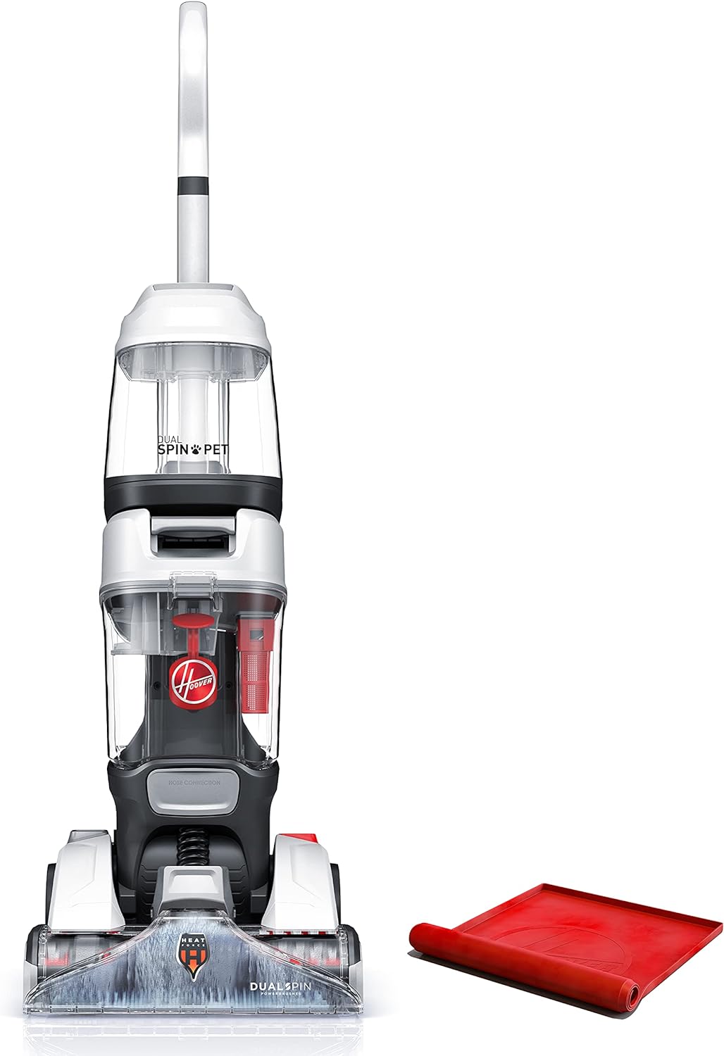 Hoover Dual Spin Pet+ Upright Carpet Cleaner Machine, Carpet Shampooer Machine for Home and Pets, Includes Storage Mat, Pair with a Hoover Carpet Cleaner Solution for a Bright, Refreshed Home