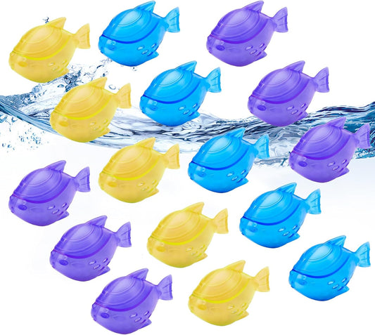 16PCS Universal Humidifier Tank Cleaner,Humidifier Cleaning Fish for Humidifiers & Fish Tanks,Purifies Water, Prevent Hard Water Build-Up, Reduce Scale and White Dust