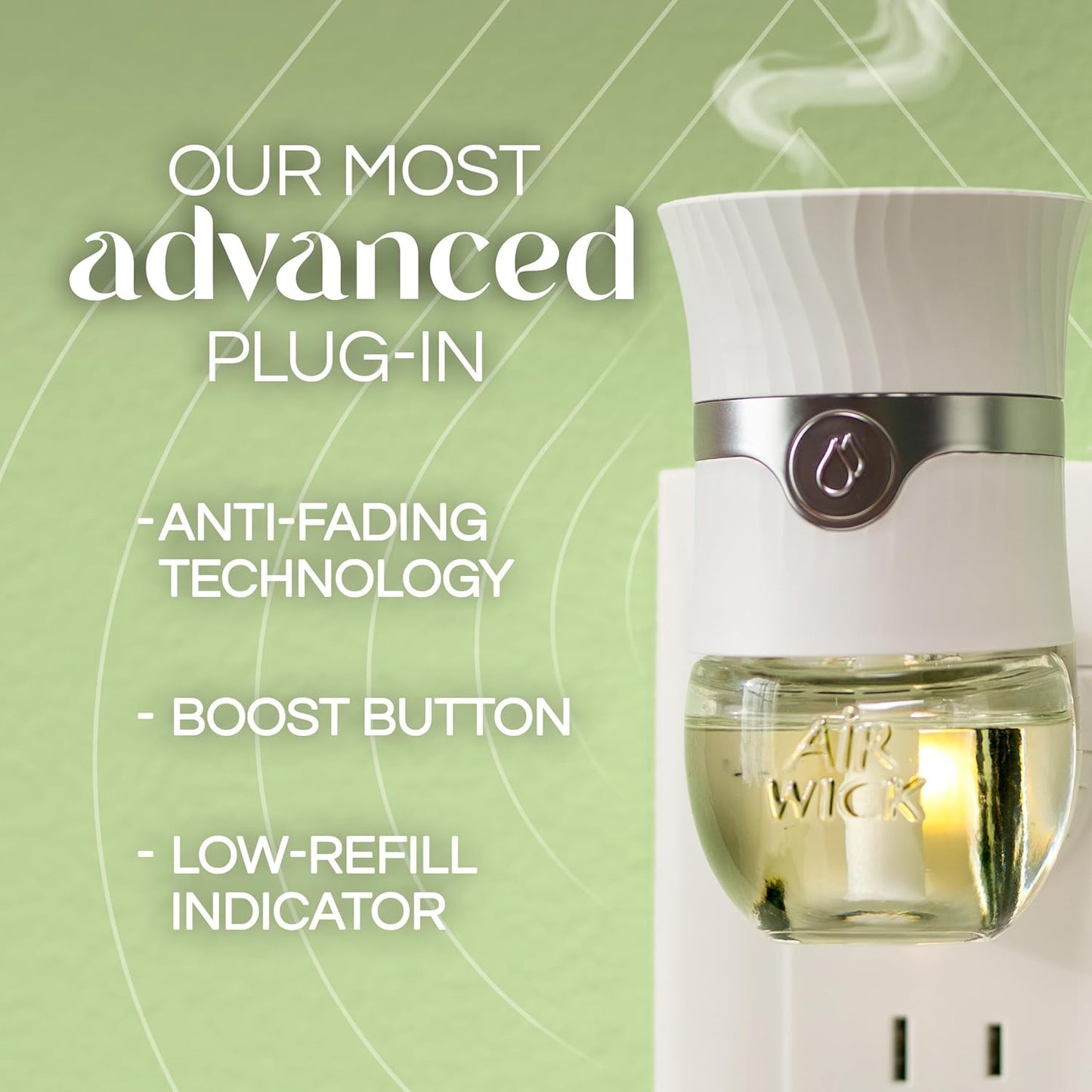 Air Wick Plug in Scented Oil Refill, 5 ct, Brown Sugar and Vanilla, Air Freshener, Essential Oils, Fall Scent, Fall decor
