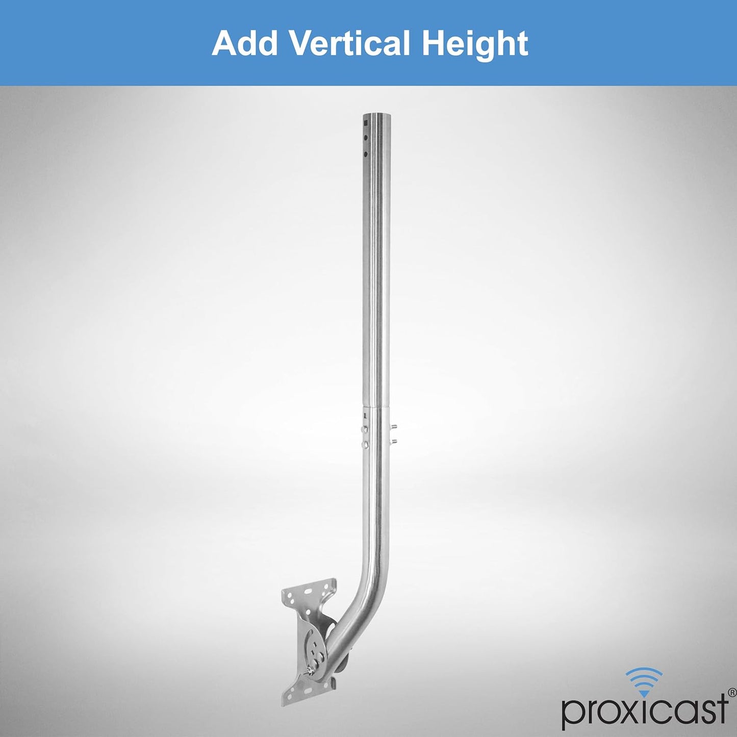 15 inch Stainless Steel Extension Pole for Proxicast J-Max Antenna Mounts (ANT-800-X15)