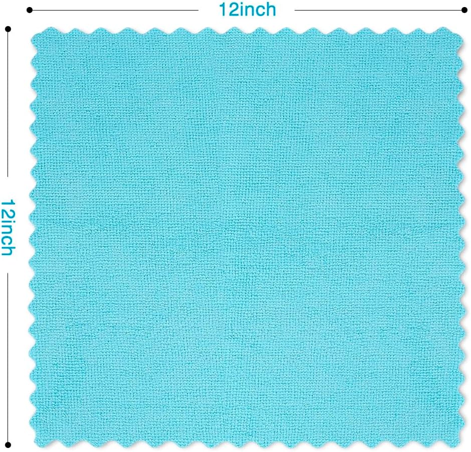 Orighty Microfiber Cleaning Cloths, Pack of 150, Highly Absorbent Cleaning Supplies, Lint Free Cloths for Multiple-use, Powerful Dust Removal Clean Rags for House, Kitchen, Car Care(12x12 inch)