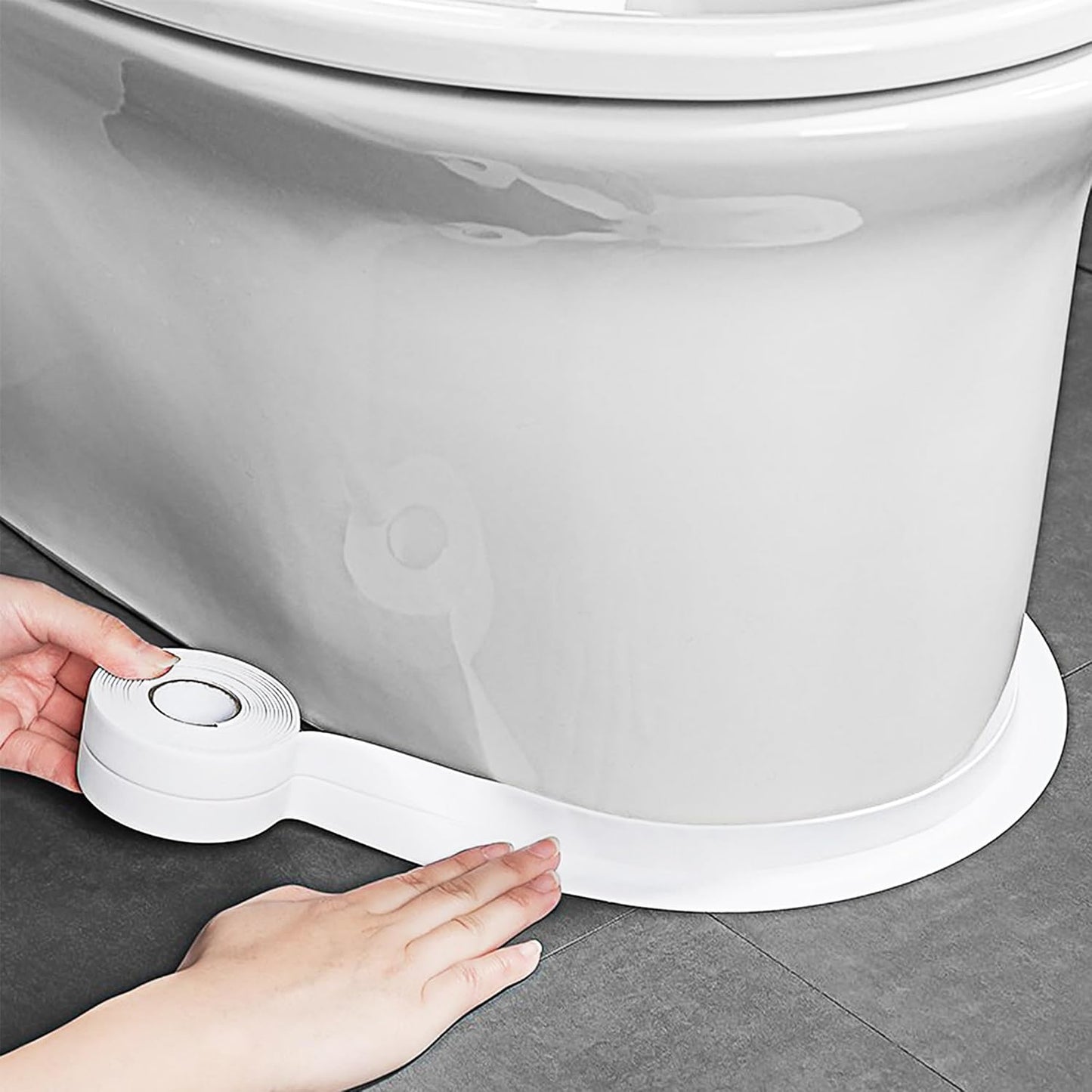 Caulk Tape Self Adhesive,Caulking Tape for Bathroom Sealant Strip Caulk Strip,Waterproof Caulking Sealing Tape for Bathroom,Toilet,Kitchen Countertop,Bathroom,Toilet