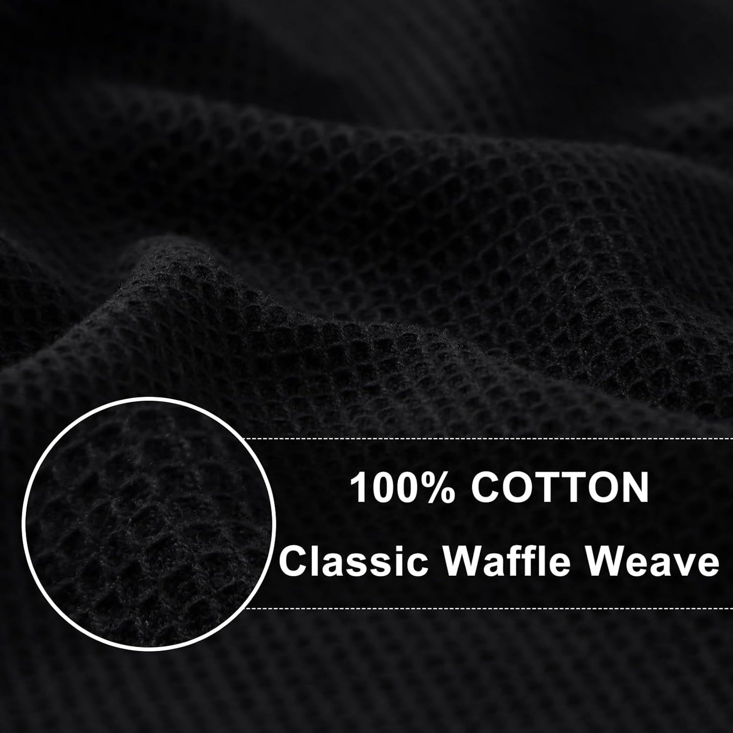 Homaxy 100% Cotton Waffle Weave Kitchen Towels - 8 Pack Soft and Absorbent Dish Towels - 16 x 26 Inches Quick Dry Hand Towels - Multiple Colour