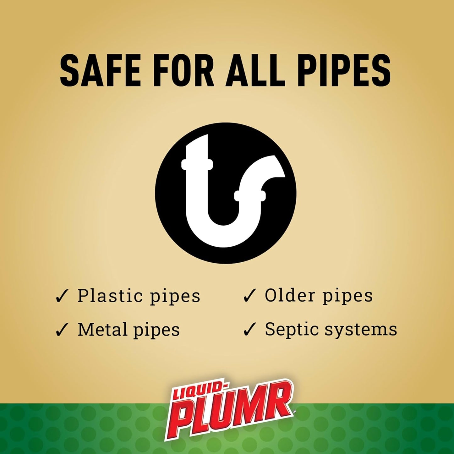 Liquid-Plumr Pro-Strength Hair Eliminator Gel Clog Remover, Hair Clog Remover and Drain Opener, Safe for All Septic Systems and Pipes, 16 fl. oz. Bottle