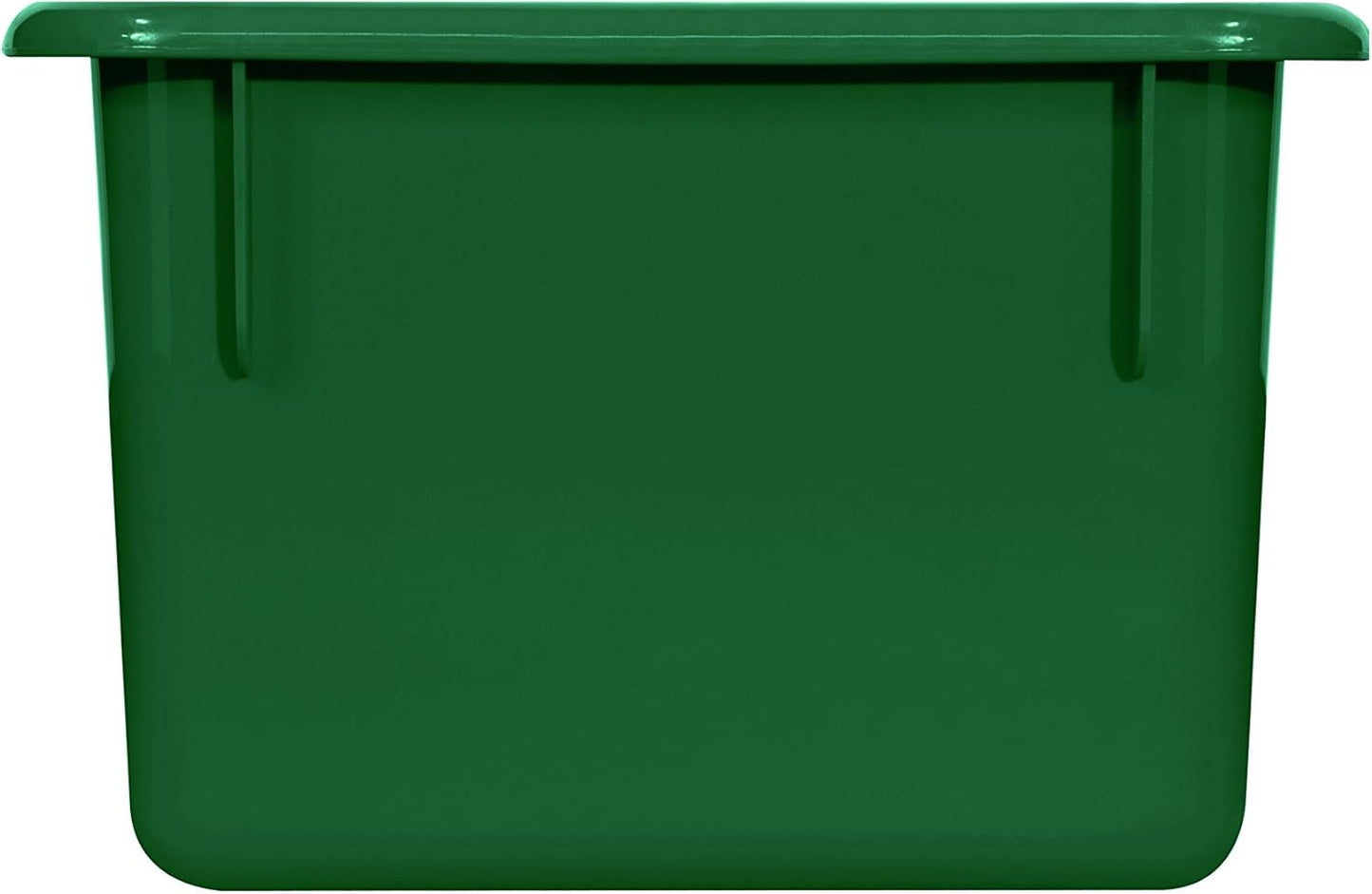 Wood Designs Cubby Storage Bin, Heavy Duty Plastic Containers for Kids Green Cubby Tray Set of 30