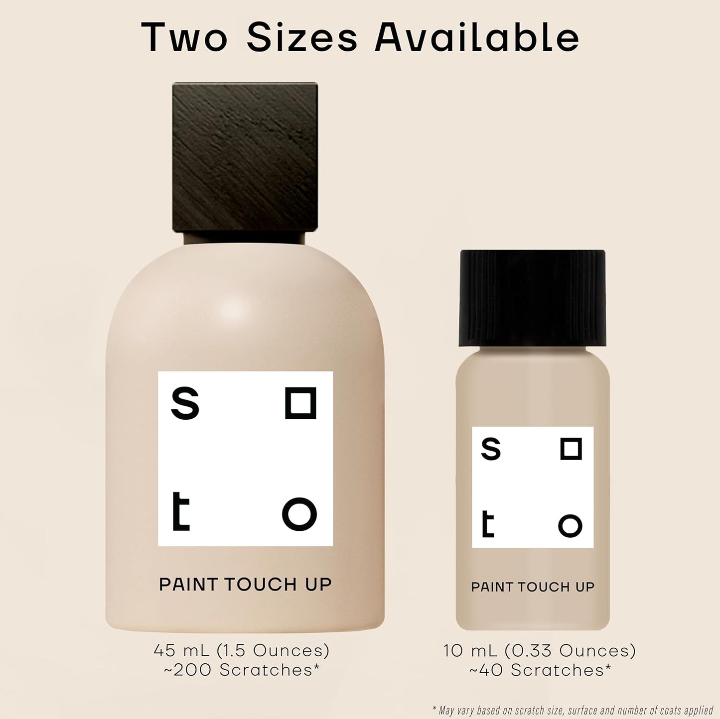 soto White Paint Touch Up, Multi-Surface, Matte Finish (No. 04 White Haze) — 10 Milliliters of Scratch Repair for Furniture, Walls, Cabinets, Trim, Doors, Indoor/Outdoor