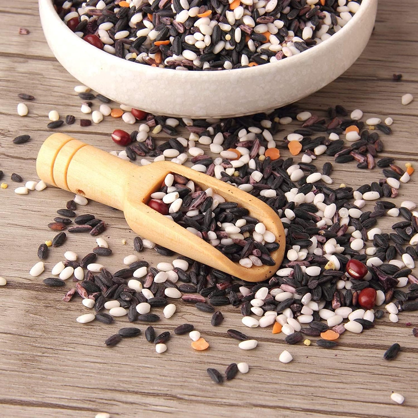 12pcs Mini Wooden Spoons，Mini Bamboo Spoons for Bath Salts, tea scoop, Washing Powder spoon，wooden candy spoon