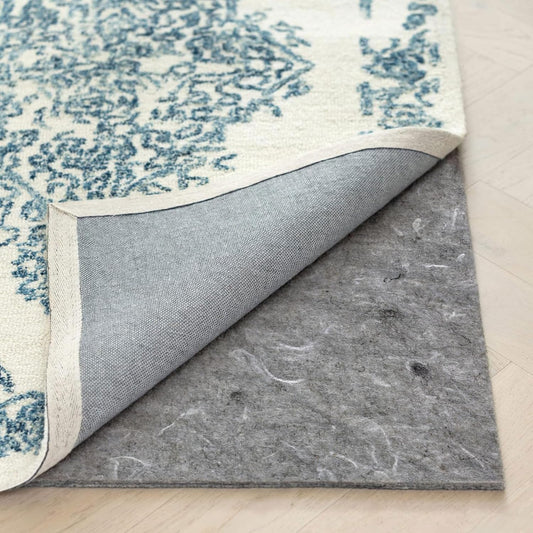 RUGPADUSA - Dual Surface - 9' Square - 1/8" Thick - Felt + Rubber - Non-Slip Backing Rug Pad - Adds Low-Profile Comfort and Protection