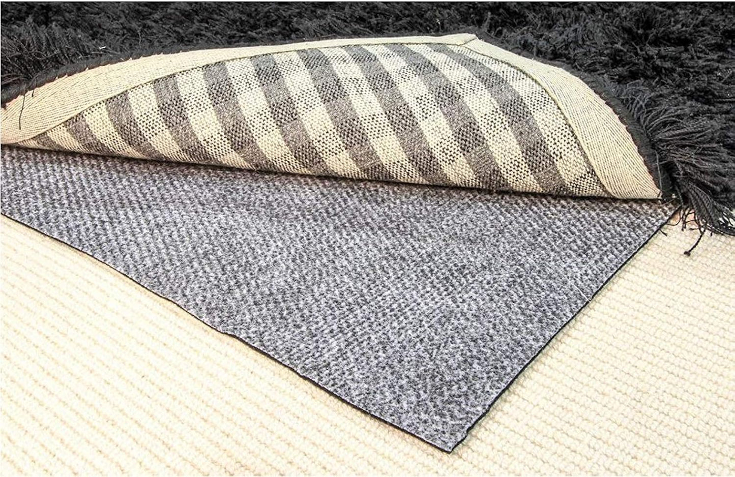 Hold-a-Rug Plush 2'6 x 11' Nonskid, Nonslip Rug Pad, Reversible Gripper, ¼ Thick, Safe for All Floors and Carpet, Keep Area Rugs Secure