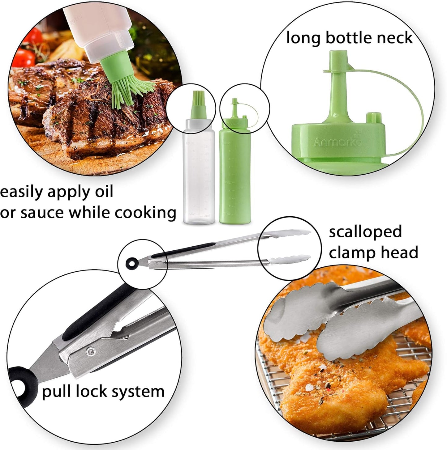 Metal Spatula Set Stainless Steel and Scraper - Professional Chef Griddle Spatulas Set of 6 - Heavy Duty Accessories Great for Cast Iron BBQ Flat Top Grill Skillet Pan