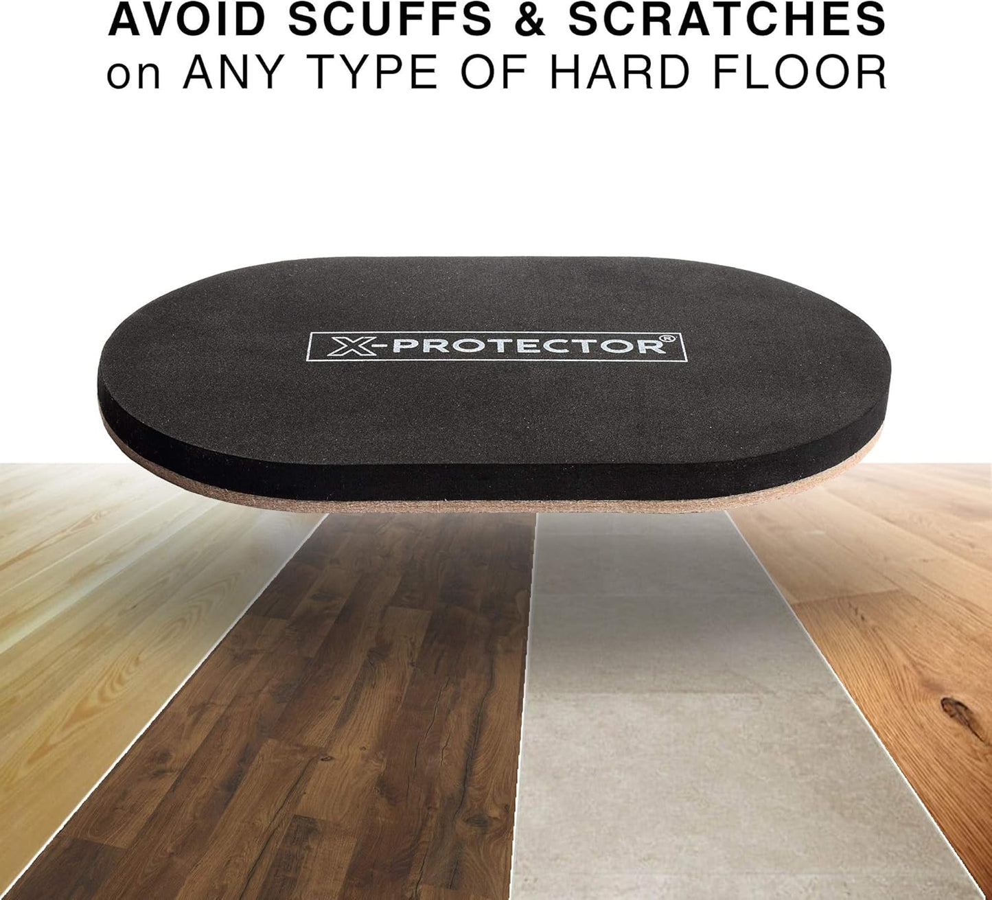 Felt Furniture Sliders Hardwood Floors X-PROTECTOR – 4 PCS 9 1/2 inch Furniture Sliders – Heavy Duty Felt Sliders Hard Surfaces – Move Your Furniture Easily & Safely!