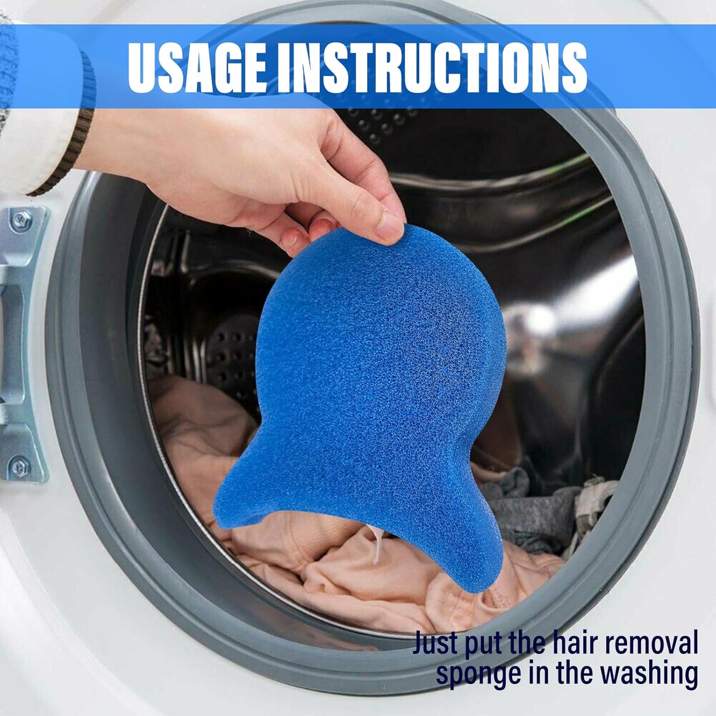 Pet Hair Remover for Laundry, Reusable Dog & Cat Hair Remover Tool, Effectively Removes Pet Hair, Lint and Dander from Bedding and Clothing, Suitable for Washing Machines, Dryers 6PCS
