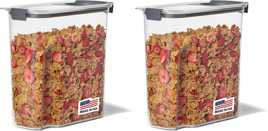 Rubbermaid Brilliance Airtight Food Storage Container | BPA-Free | Dishwasher-Safe | 32oz Capacity | Pack of 2