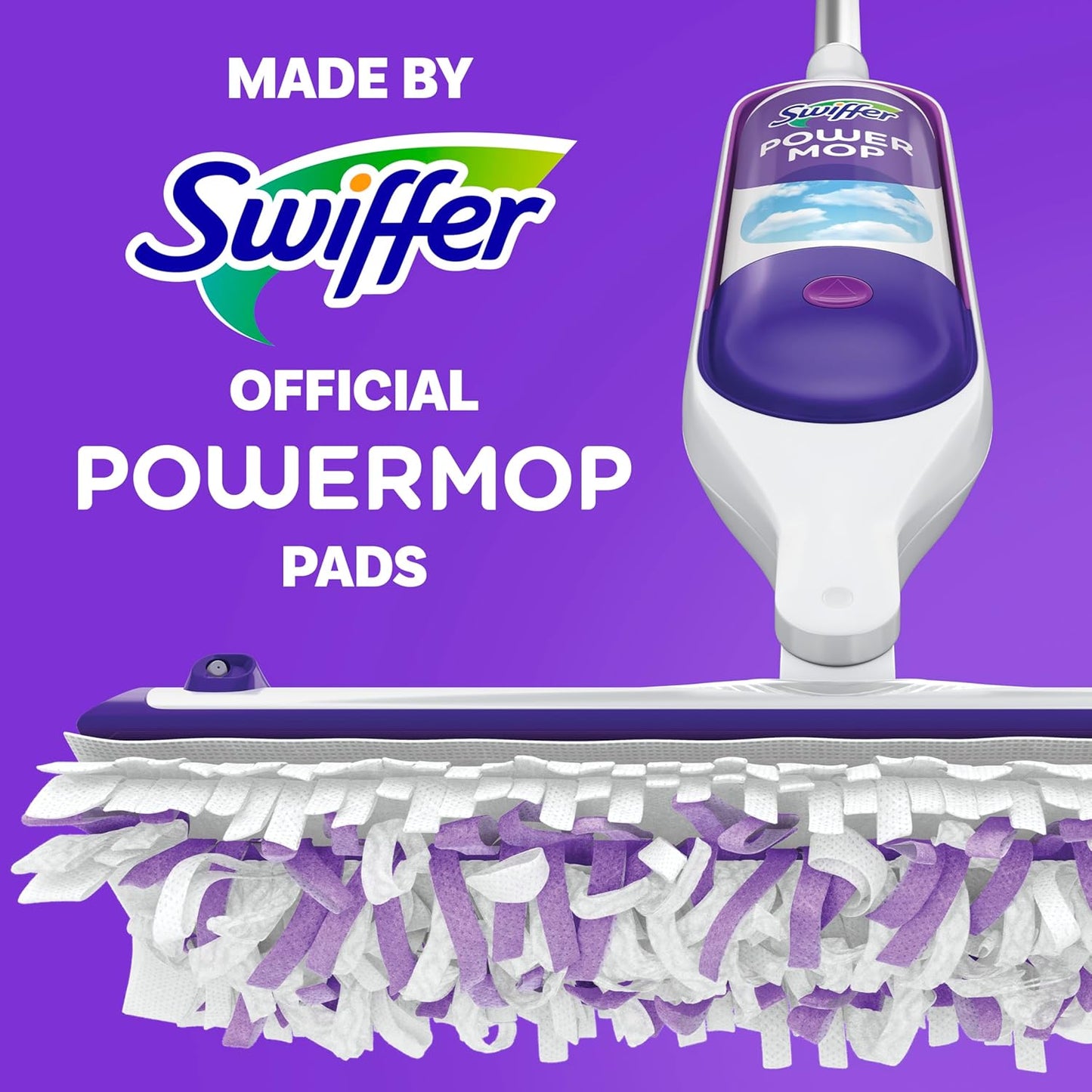 Swiffer PowerMop Multi-Surface Mopping Pad Refills, Made by Swiffer, for Floor Cleaning, 11 Count (Pack of 2)