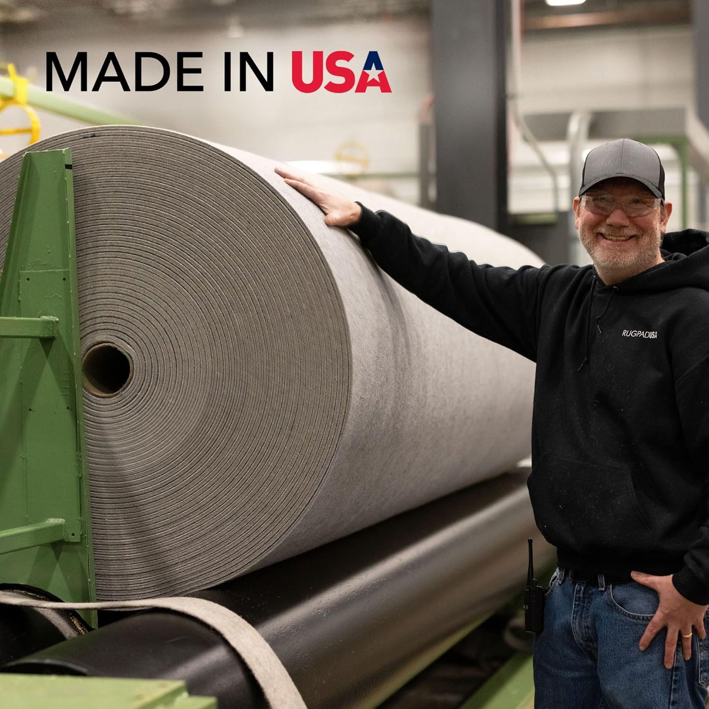 RUGPADUSA - Eco-Plush - 8'x11' - 1/4" Thick - 100% Felt - Premium Cushioned Rug Pad - Available in 3 Thicknesses, Many Custom Sizes