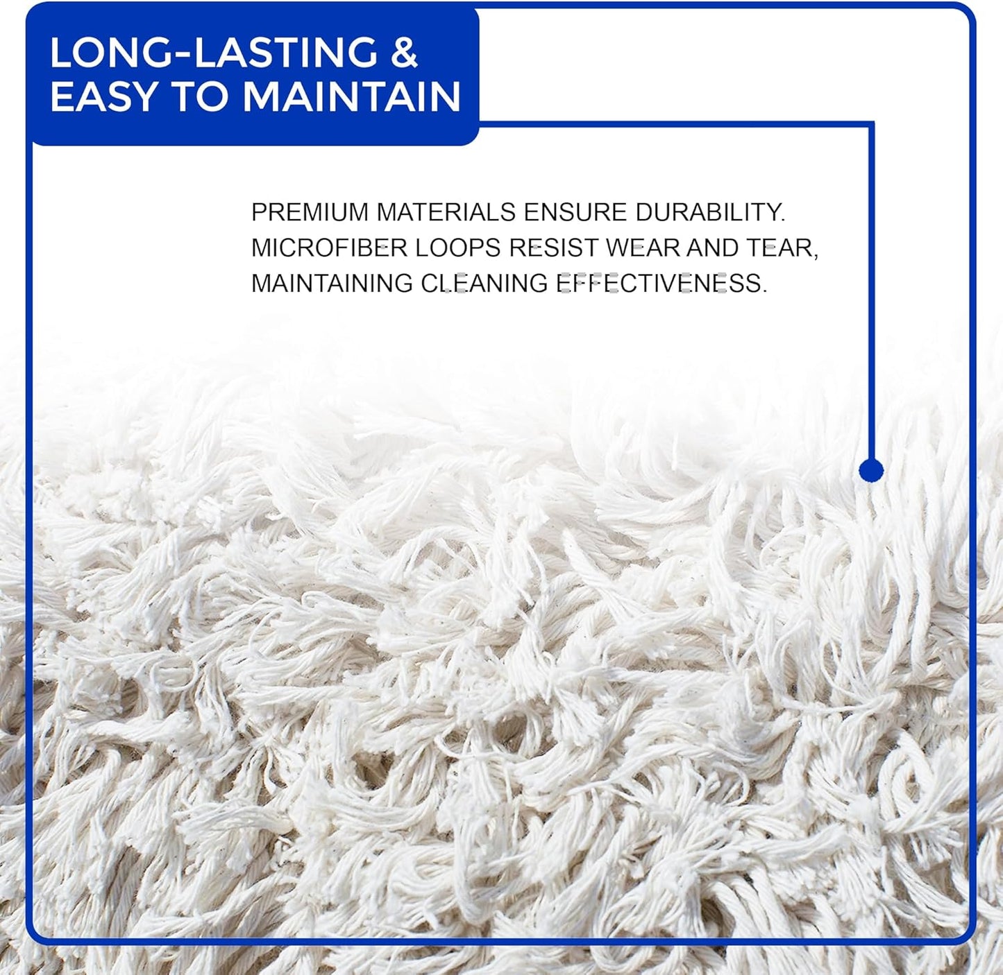 Nine Forty Industrial-Grade 36x5 Cotton Dust Mop Head Refills, Perfect Replacement for Busy Home, Gym, Industrial and Commercial Spaces, Heavy-Duty Mop for Janitorial & Housekeeping Needs - 2 Pack