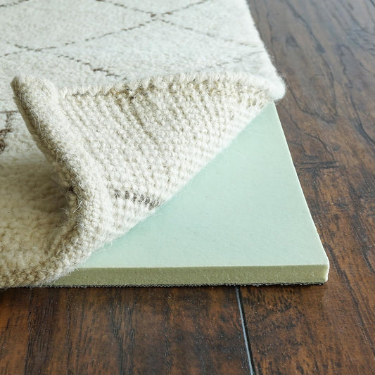 RUGPADUSA - Cloud Comfort Memory Foam - 8' Round - 7/16" Thick - Luxurious Cushioned Rug Pad - Water Resistant