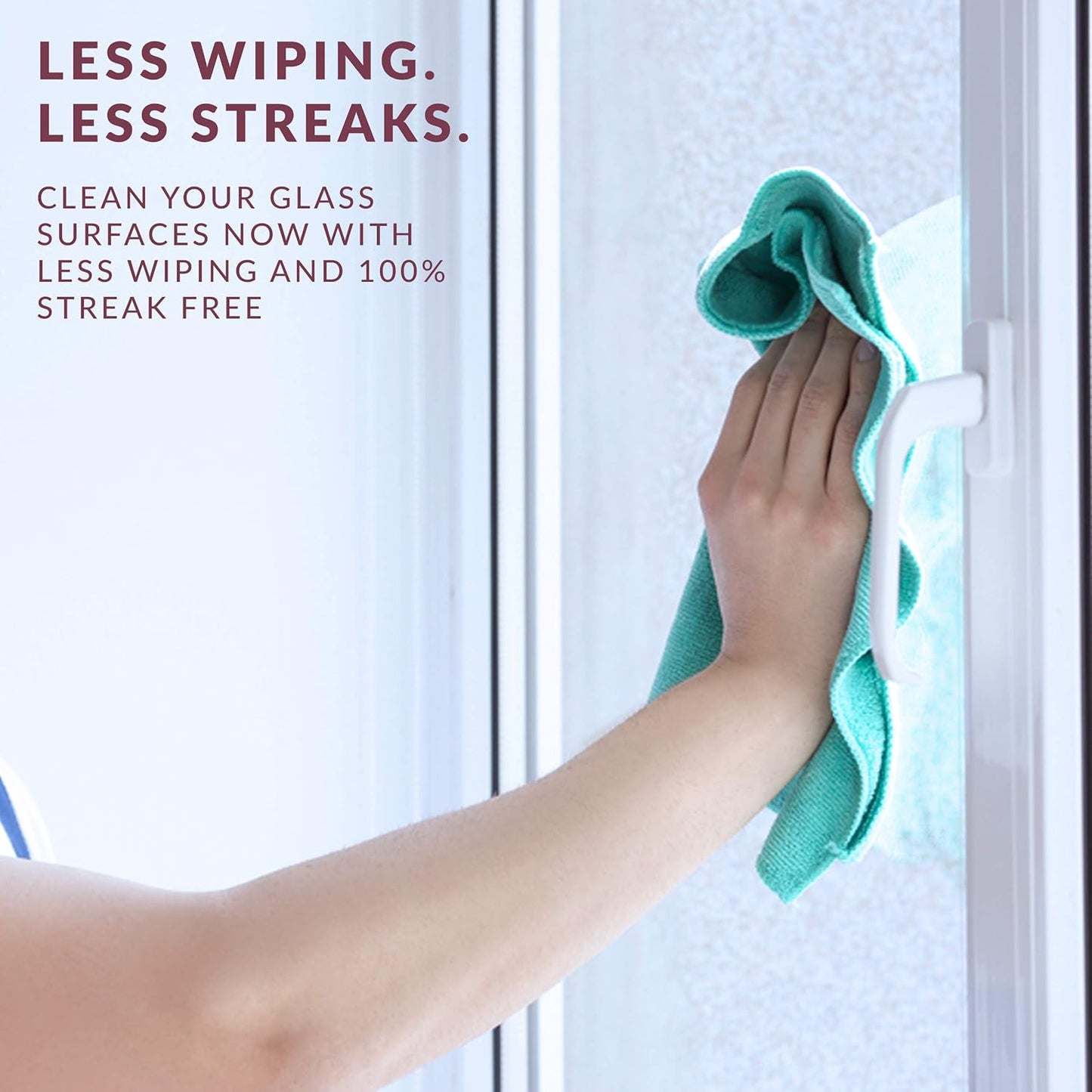 HOPE'S Perfect Glass Cleaner, Streak-Free, Ammonia-Free Window, Mirror, Screen, and Shower Door Cleaner, Indoor and Outdoor Glass Surfaces, 32 Fl Oz Spray Bottle and 67.6 Fl Oz Refill, Pack of 4