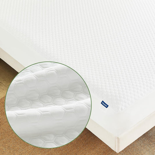 Luxury King Size Tencel Waterproof Mattress Protector Deep Pocket - Premium Cooling Bed Cover Pad - Hypoallergenic & Allergy-Friendly - Oeko-Tex Certified - Ultra Soft & Breathable