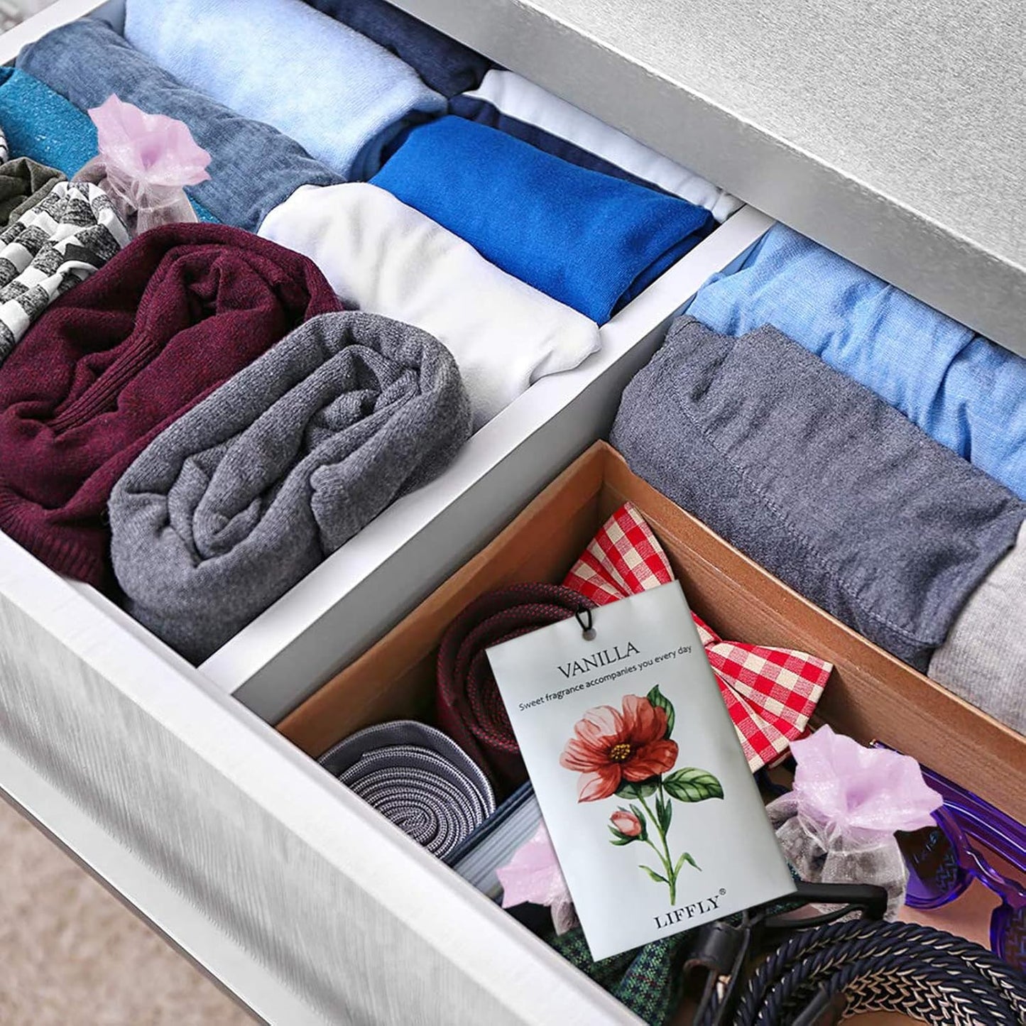 14 Packs Scented Sachets fit Drawers and Closets 14 Different Scent Gift Box