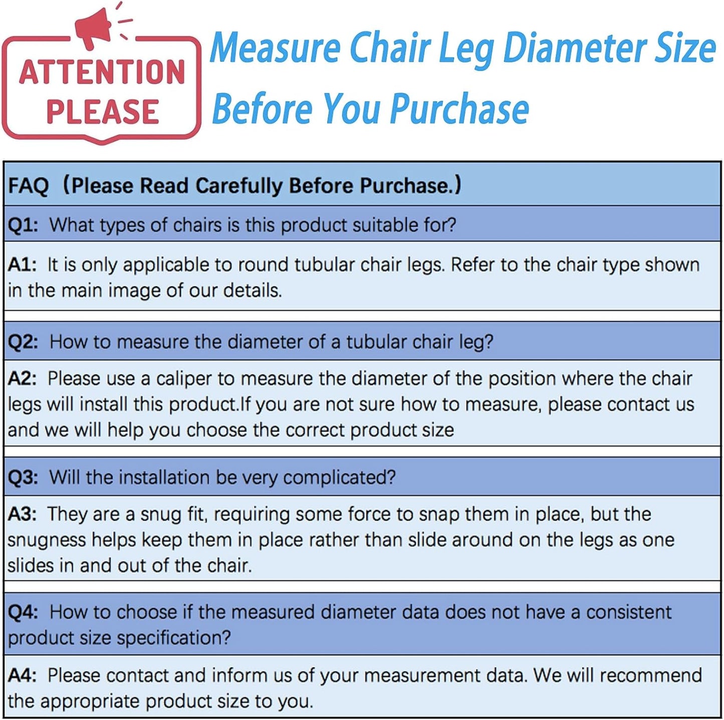 Rectangle U Shaped Chair Leg Tips Caps with Felt Pads,Furniture Feet Protector Slide Smoothly Glides No Scratches No Noise Protect Hardwood Floor,Fit 12mm(15/32inch) Diameter Tubular Leg (Black 24PCS)