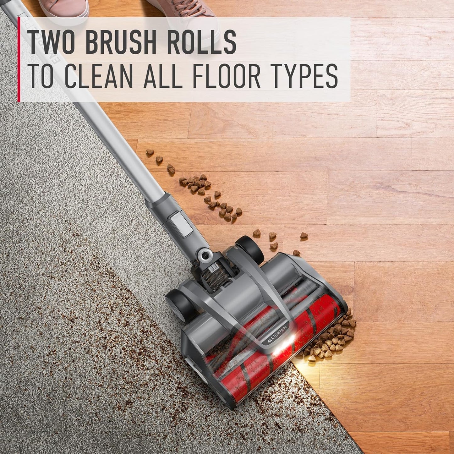 Hoover ONEPWR WindTunnel Emerge Pet+ Cordless Stick Vacuum Cleaner, Lightweight Stick Vac, Powerful and Quiet Cleaning, Self Standing, No Wall Mount Required, Cordless Vacuum Cleaners for Home Use