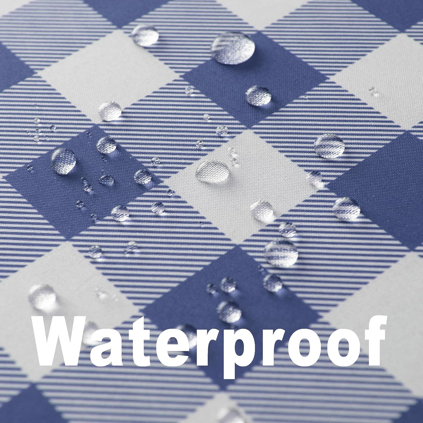 Classic Gingham Buffalo Tablecloth Fabric - Oblong 58x144 Inch Water Proof Checkered Table Cloth for Indoor Outdoor - Table Cover for Birthday, Picnics, BBQs, and Parties