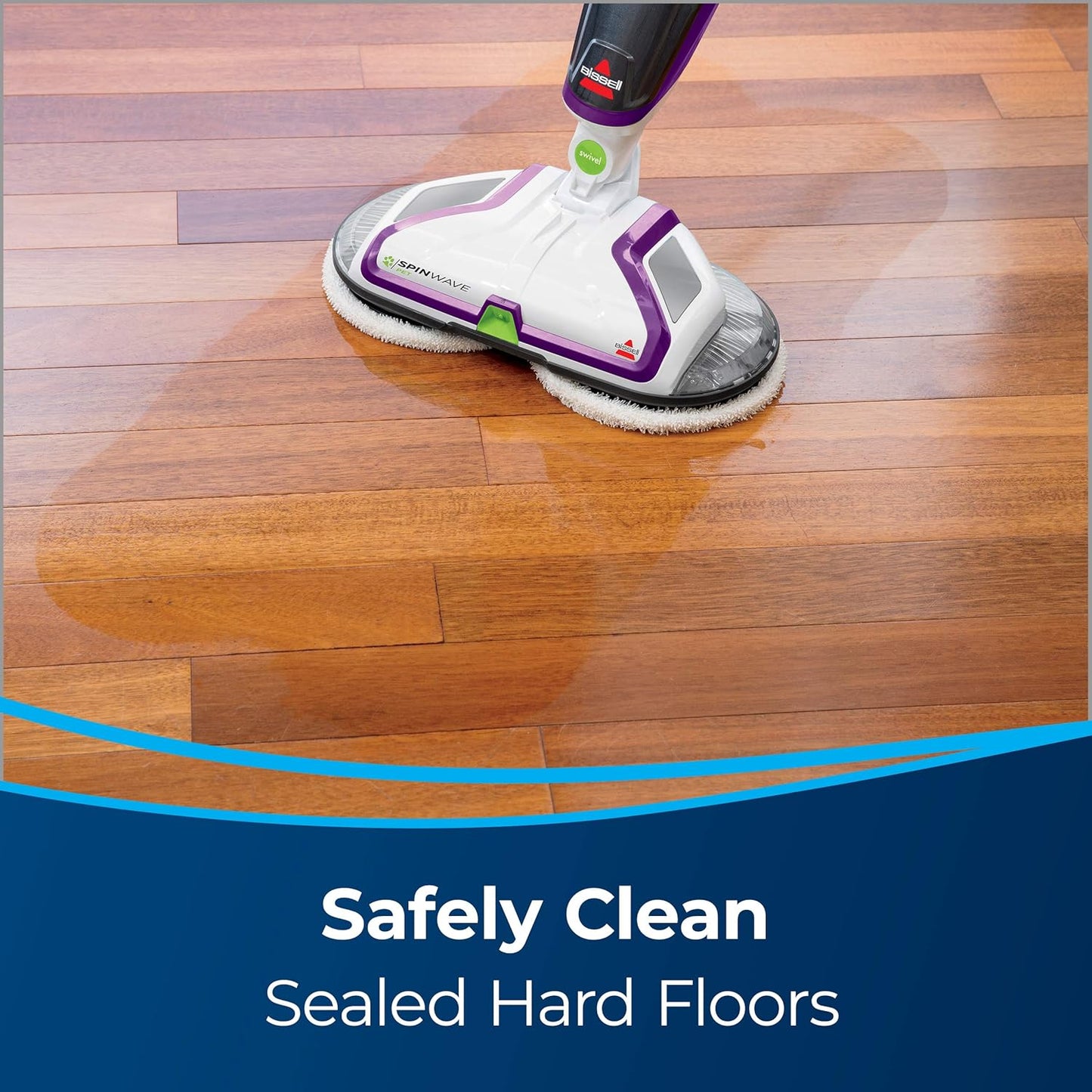 BISSELL® SpinWave Pet Hard Floor Corded Spin Mop Cleaner with Washable mop Pads for Sealed Hard Floors, 20399