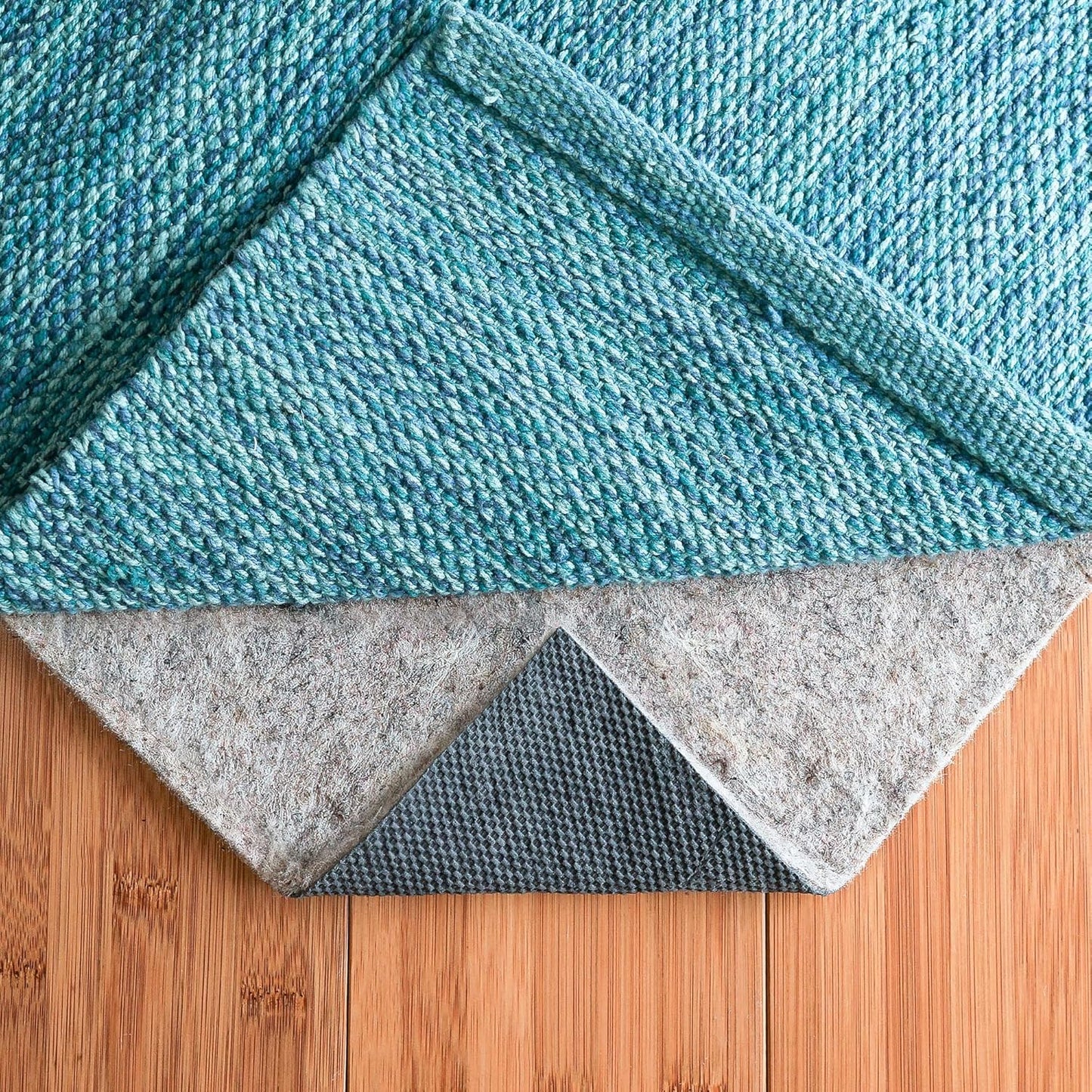 RUGPADUSA - Dual Surface - 3'10" x 5'10" - 1/8" Thick - Felt + Rubber - Non-Slip Backing Rug Pad - Adds Low-Profile Comfort and Protection