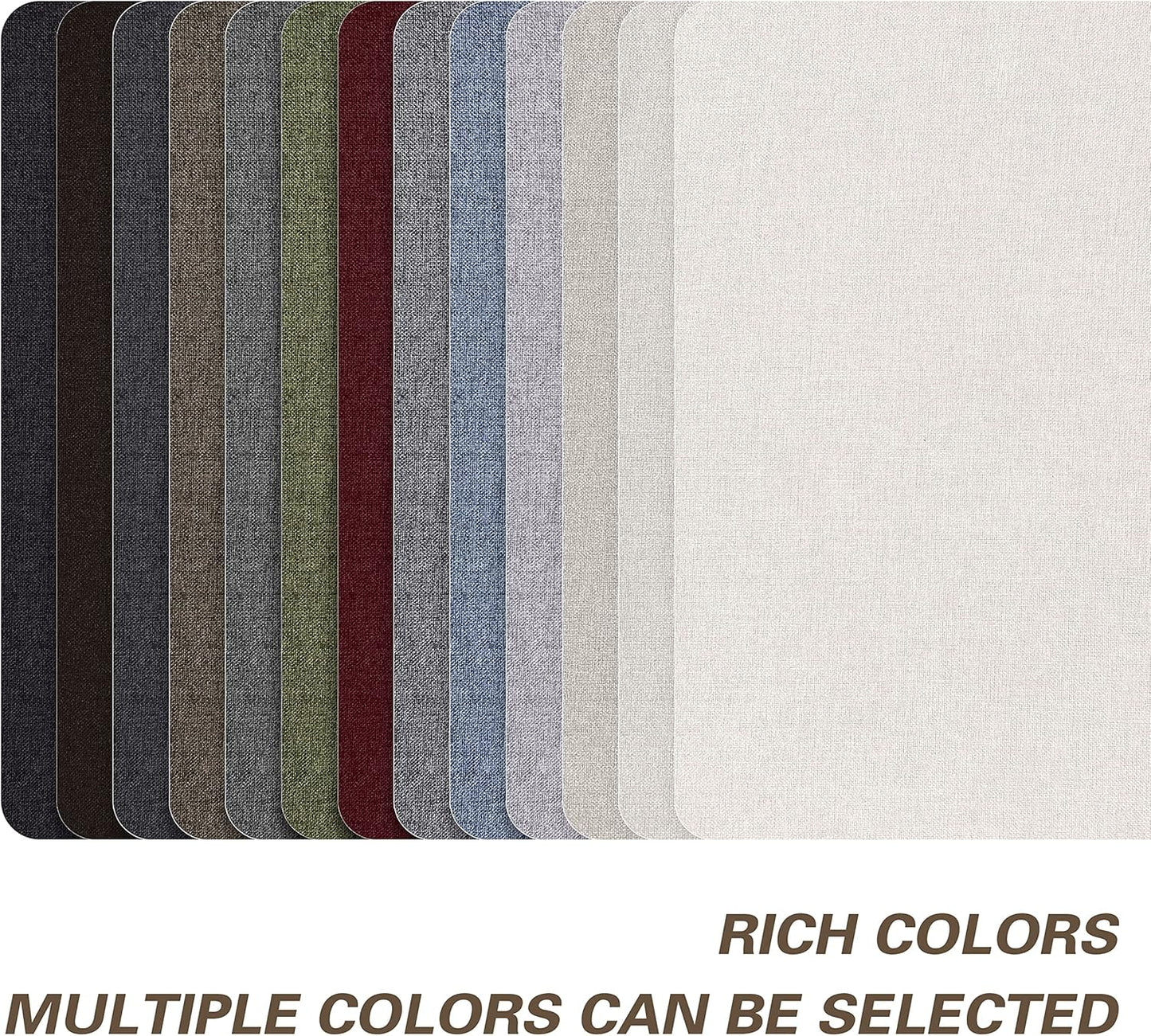KING MOUNTAIN Fine Linen Repair Patches, Self-Adhesive Linen Fabric Patches, 8X11 inch Extra Size, Multi Color, Can be Used for Linen Sofa Repair and Linen Clothes Repair(Beige,8" x 11")