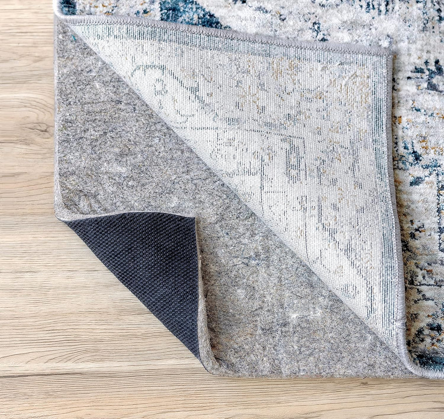 RUGPADUSA - Dual Surface - 7'10" x 9'10" - 3/8" Thick - Felt + Rubber - Enhanced Non-Slip Rug Pad - Adds Comfort and Protection - for Hard Surface Floors